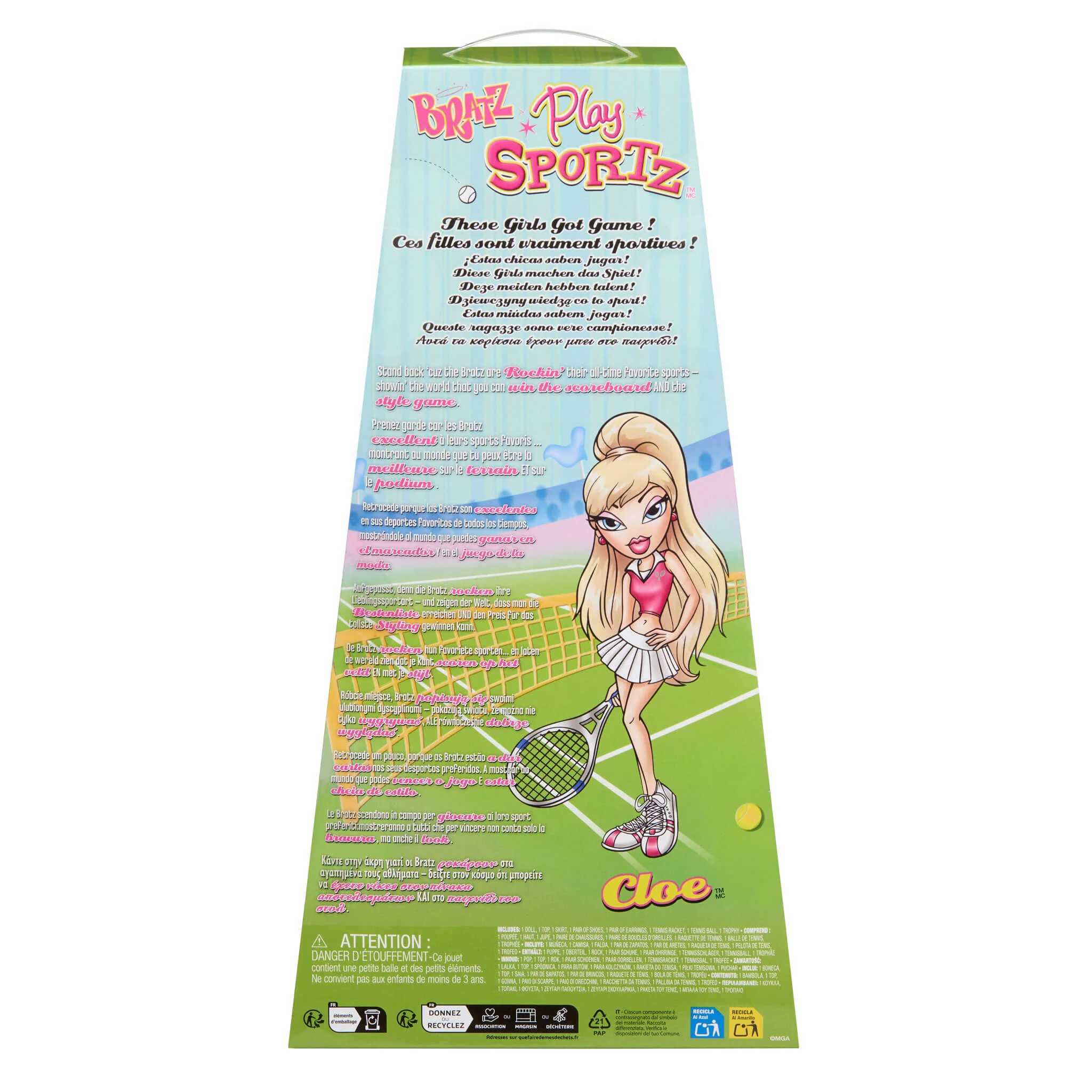 Bratz Play Sportz Cloe Fashion Doll - Tennis - Image 8